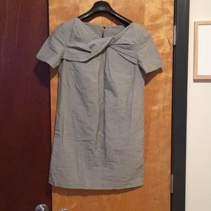 Grey shift dress